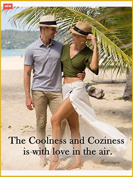 Straw Fedora Sun Hat with UPF 80+ Foldable Roll Up Short Brim Panama Beach Hat